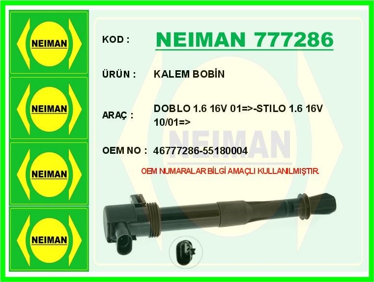 Fiat Doblo Palio Stilo 1.6 16 V Kalem Bobin Ateşleme Bobini BESCHER