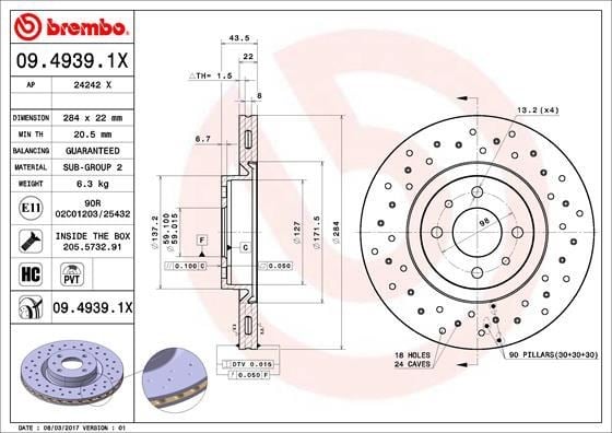 Fiat Doblo Idea Linea Fiorino Bravo Stilo Ön Fren Aynası Havalı BREMBO