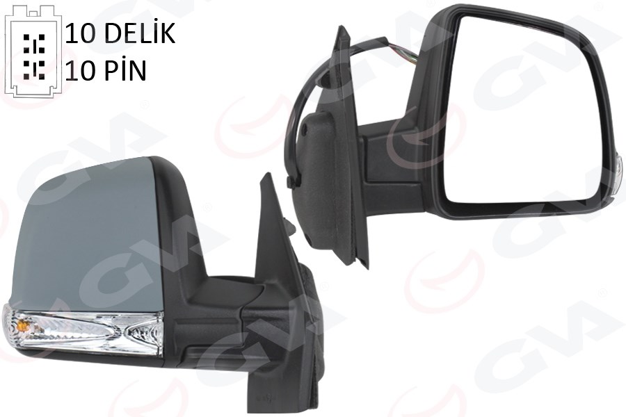 Fiat Doblo III Sağ Elektrikli Dış Dikiz Aynası Sinyalli Katlanır GVA