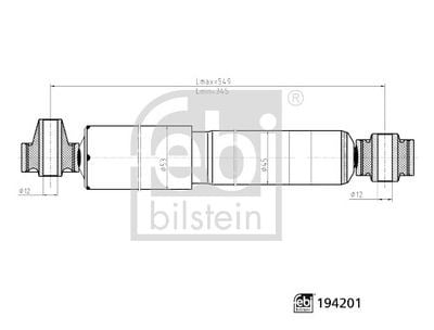Fiat Doblo 3 Arka Amortisör FEBI