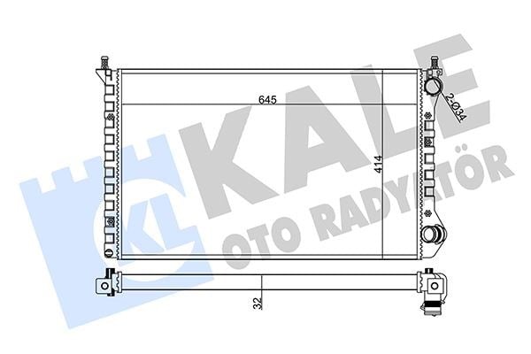Fiat Doblo Radyatör Alüminyum Mekanik KALE-RADYATOR