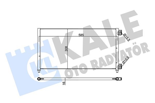 Fiat Doblo 01> Idea 04> Punto 03> Lancia Ypsilon 06>11 1.2 1.3JTD 1.4 1.9JTD... KALE-RADYATOR