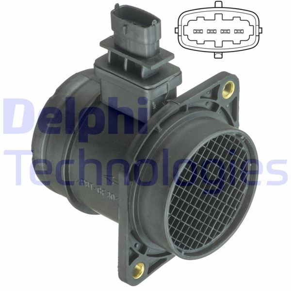 Fiat Doblo Grande Punto Linea Bravo 2 Alfa Romeo Mito 147 Hava Kütle Ölçer... DELPHI