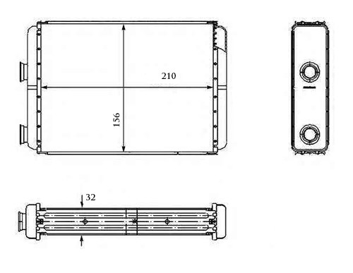 Fiat Doblo Punto Idea Kalorifer Radyatörü Klimasız OPAR
