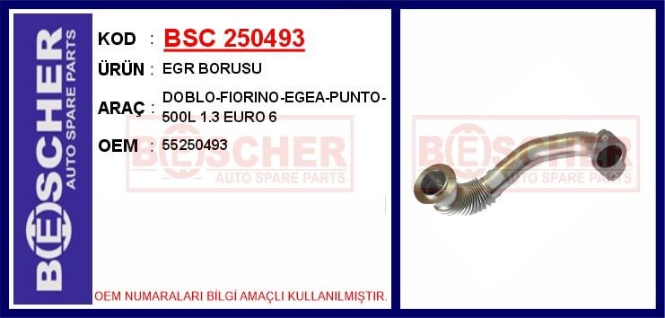 Fiat Doblo EGR Borusu BESCHER