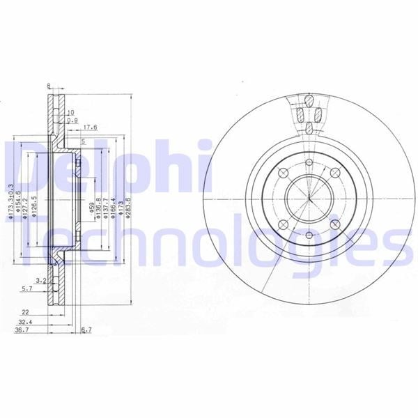 Fiat Doblo Ön Fren Aynası Havalı DELPHI