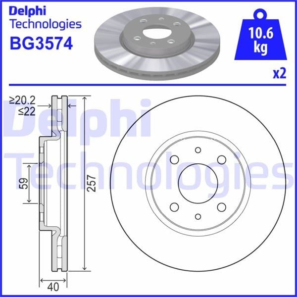 Fiat Doblo Ön Fren Aynası DELPHI