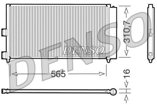 Fiat Doblo Idea Punto Lancia Ypsilon Klima Radyatörü Kondenser DENSO