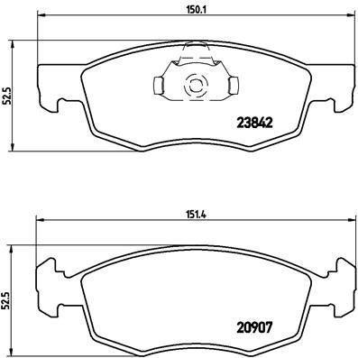 Fiat Doblo Ön Fren Balatası BREMBO