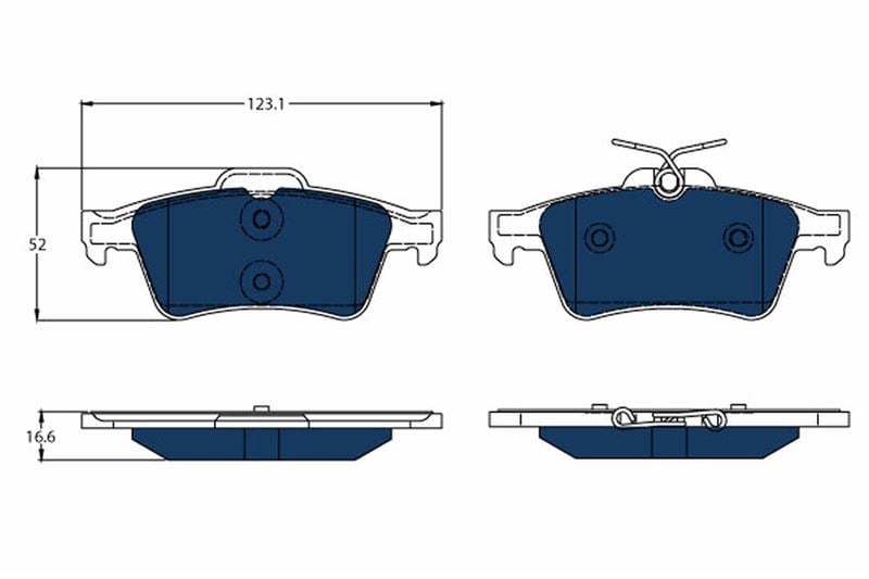 Citroen DS5 Arka Disk Balata Elektrikli Araçlar İçin TRW