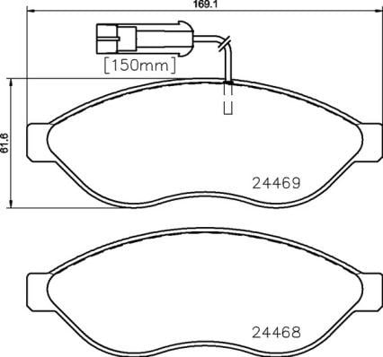 Fiat Ducato Ön Fren Balatası [Tek Fişli] BREMBO