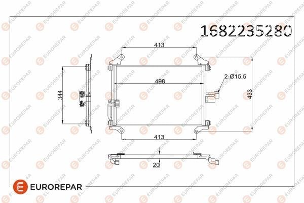 Ducato Boxer Jumper Klima Kondenseri [94-06] EUROREPAR