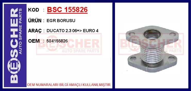 Fiat Ducato EGR Borusu BESCHER
