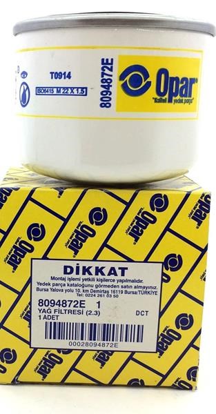 Fiat Ducato Yağ Filtresi [2.3JTD] OPAR