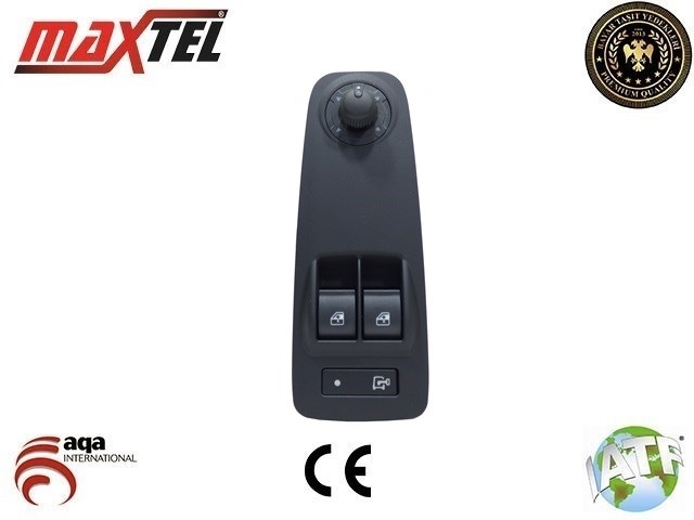 Fiat Ducato 3 Cam Kaldırma Anahtarı Sol 20 Pin Yeşil Siyah MAXTEL