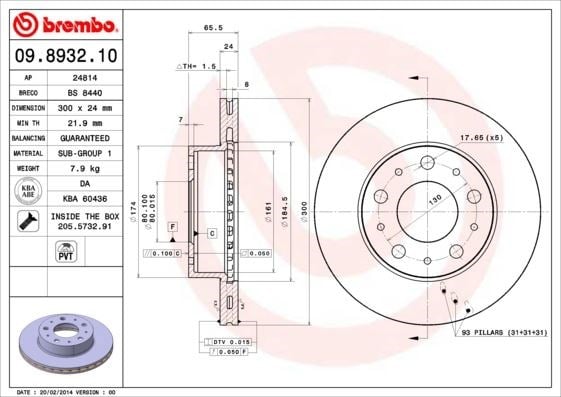 Fiat Ducato Ön Fren Aynası BREMBO