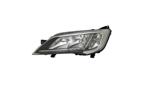 Fiat Ducato Ön Far Elektrik Motorlu LED'li Krom Sol TYC