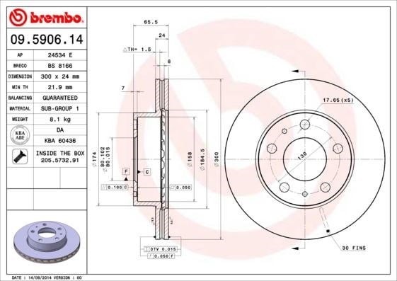 Fiat Ducato Peugeot Boxer Citroen Jumper Karsan Jest Ön Fren Aynası BREMBO