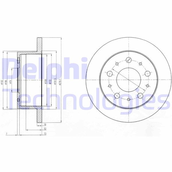 Fiat Ducato Arka Fren Diski DELPHI