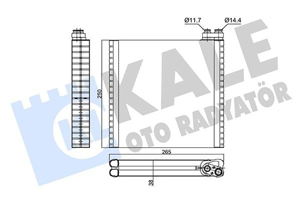 Fiat Ducato Evaporatör KALE-RADYATOR