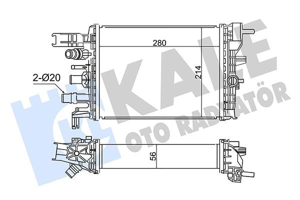 Dacia Duster 2 Turbo Radyatörü Intercooler KALE-RADYATOR