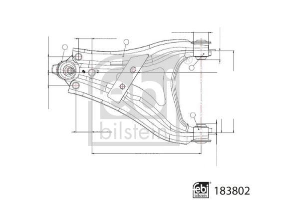 Dacia Duster II Salıncak Sol Alt Komple Sac FEBI