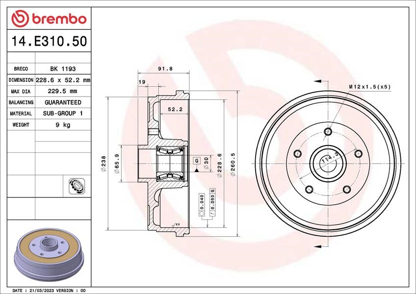 Dacia Duster Fren Kampanası Rulmanlı ABS Sensörlü BREMBO