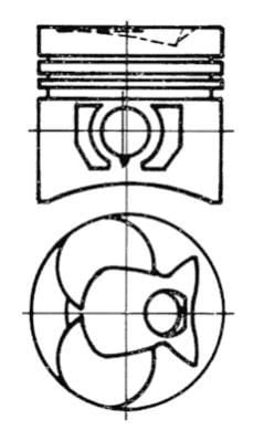 Mercedes OM616 OM617 Piston Segman Standart KOLBEN