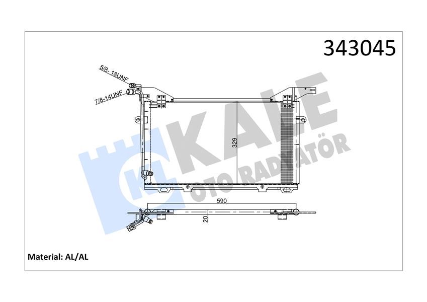Mercedes E-Class W210 Klima Radyatörü KALE-RADYATOR