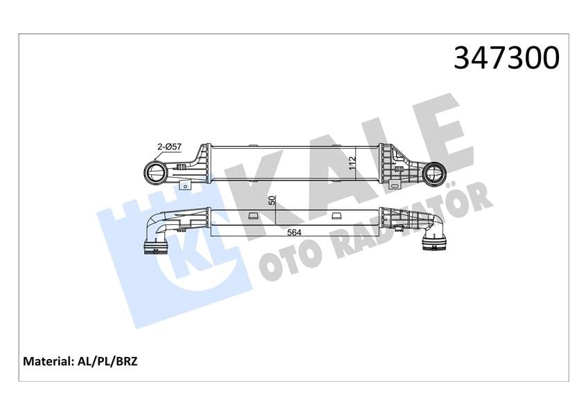 Mercedes E-Class W210 Turbosarj Radyatörü KALE-RADYATOR