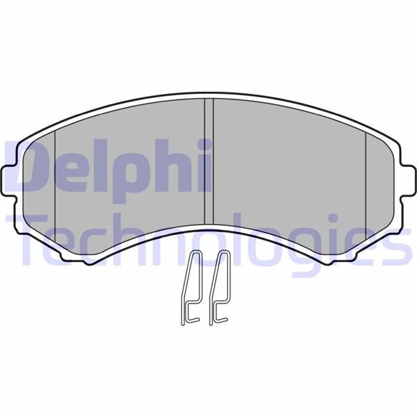 Mazda E2000 E2200 MPV Mitsubishi Grandis Montero Pajero Shogun Ön Fren Balatası DELPHI