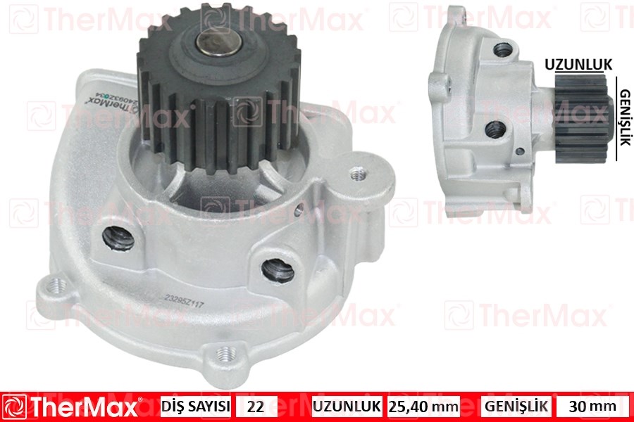 Mazda E2200 Devirdaim Su Pompası R2 THERMAX
