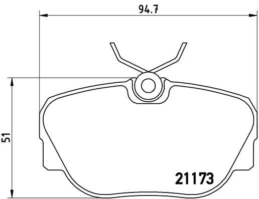 BMW E30 Ön Fren Balatası BREMBO