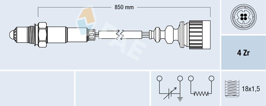 BMW E30 E34 E24 E31 E32 Katalizör Öncesi Oksijen Sensörü FAE