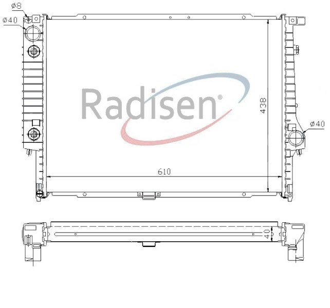 BMW E32-E34 Radyatör 530I-535I-730I AT RADISEN