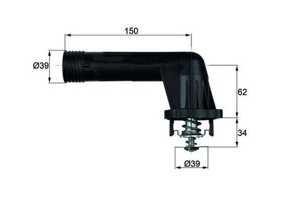 BMW Termostat 95 C E34 E36 M43 MAHLE