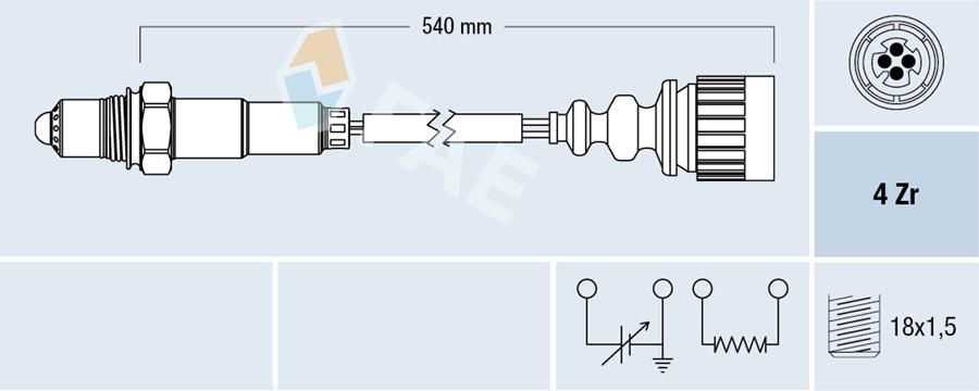 BMW E34 E36 M20 S50 Katalitik Konvertör Öncesi Oksijen Sensörü FAE