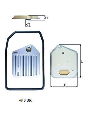 BMW E34 E39 E32 E38 Otomatik Şanzıman Yağı Filtre Seti MAHLE