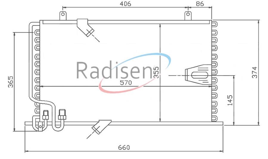 BMW E34 Klima Radyatörü RADISEN