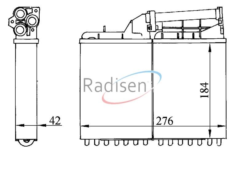 BMW E34 Kalorifer Radyatörü RADISEN