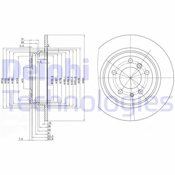 BMW E34 Arka Fren Diski DELPHI