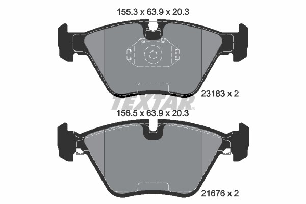 BMW E36 E46 E34 E32 E83 E86 Ön Fren Balatası TEXTAR
