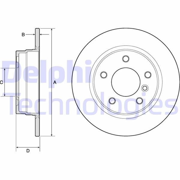 BMW E36 Arka Fren Diski DELPHI