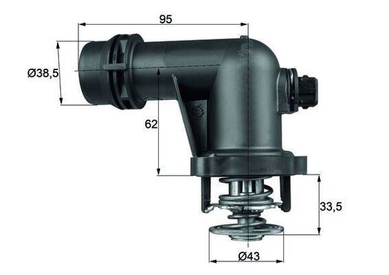 BMW Termostat 105 C M43 MAHLE