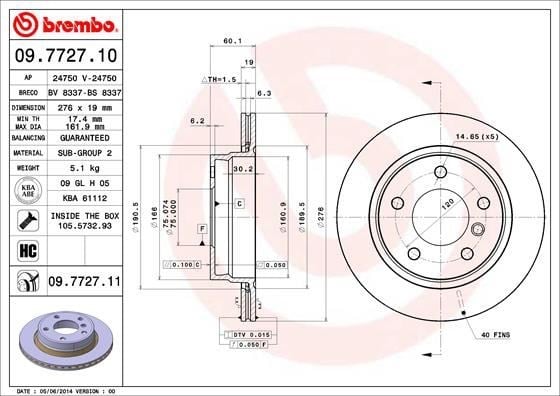 BMW E36 E46 Arka Fren Diski BREMBO
