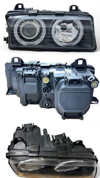 BMW E36 Komple Sağ Far Kristal Siyah Mercekli [91-98] PRO-A