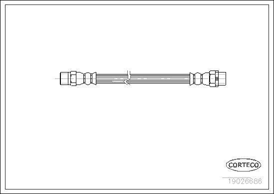 BMW E36 Arka Fren Hortumu [93-00] CORTECO