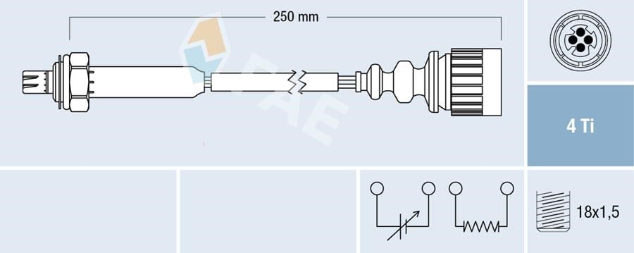 BMW E36 M50 Katalitik Konvertör Öncesi Oksijen Sensörü FAE