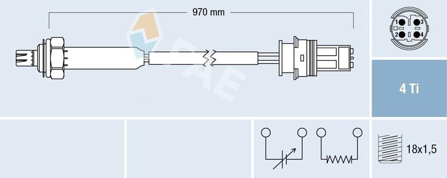 BMW E36 E39 E38 M52 Katalitik Konvertör Öncesi Oksijen Sensörü FAE