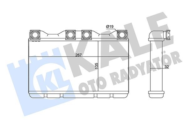 BMW E38 Kalorifer Radyatörü KALE-RADYATOR